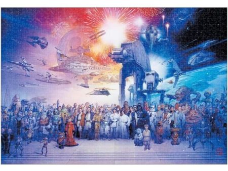 Stained Art Jigsaw Puzzle Star Wars RETROspect 1000piece JAPAN OFFICIAL For Cheap