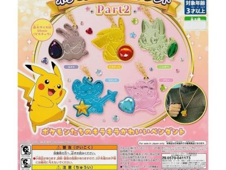 Pokemon Glitter Pendant Part 2 All 5 Types Set Capsule Toy JAPAN OFFICIAL For Discount