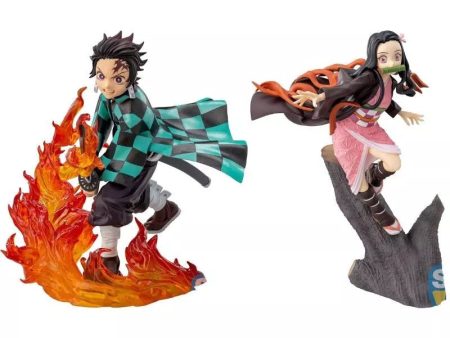 SEGA Demon Slayer Xrosslink Figure Tanjiro Kamado Nezuko Kamado Set of 2 JAPAN Online Sale