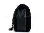 Chanel 2014 Supermarket Comic Black Multicolor Shearling Flap Bag For Discount