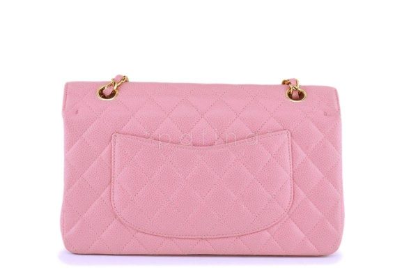 06 Chanel Pink Caviar Medium Classic Double Flap Bag 24k GHW Sale