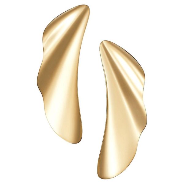 Tiffany & Co Freeform Yellow Gold Drop Earrings Hot on Sale