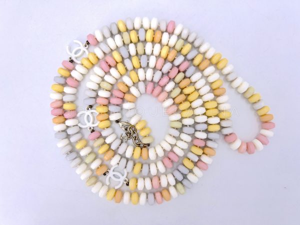 Chanel 2014 Supermarket  Candy  Long Pastel Multicolor Necklace Online