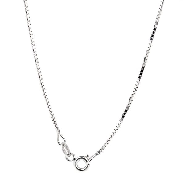 Banco Oro Diamond Line White Gold Necklace Cheap