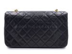 Chanel 1989 Vintage Black Full Flap Quilted Shoulder Bag 24k GHW Lambskin Supply