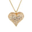 Tiffany Co Diamond Heart Gold Necklace For Sale