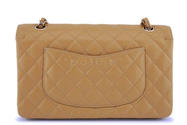 *rare* Chanel Camel Beige Caviar Medium Classic Double Flap Bag 24k GHW Online