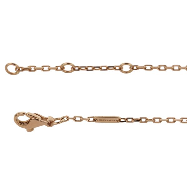 Boucheron Delilah Rose Gold Pendant Drop Necklace Online now