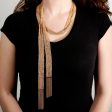 Boucheron Delilah Gold Scarf Necklace For Cheap