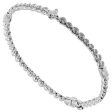 Louis Vuitton High Jewelry Diamond White Gold Tennis Bracelet Online now