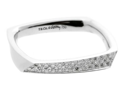 Tiffany & Co. Torque Diamond White Gold Ring For Cheap