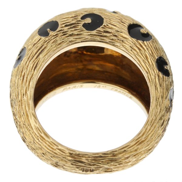 Fred of Paris Vintage Leopard Yellow Gold Cocktail Ring Supply