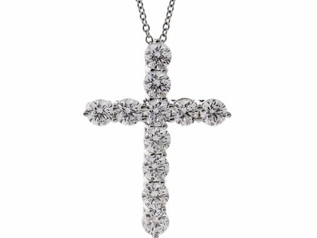 Tiffany & Co Diamond Cross Platinum Necklace Cheap