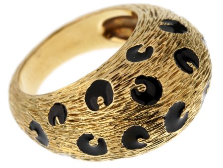 Fred of Paris Vintage Leopard Yellow Gold Cocktail Ring Supply