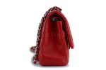 11P Chanel Red Caviar Jumbo Classic Double Flap Bag SHW Online