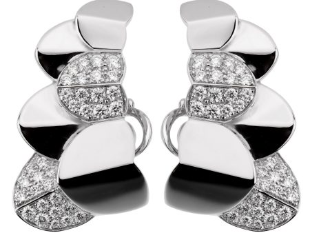 Fred of Paris Double Arc White Gold Diamond Earrings Online now