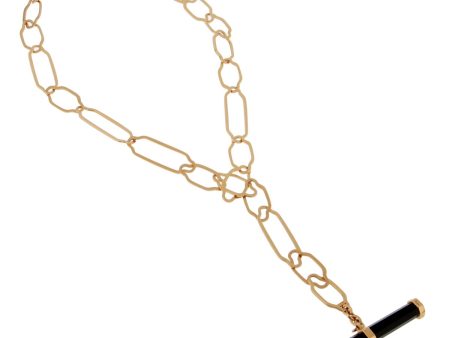 Pomellato Rose Gold 12 Carat Jet Chain Link Necklace Online