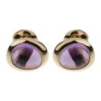 Fred of Paris Amethyst Rose Gold Stud Earrings Fashion