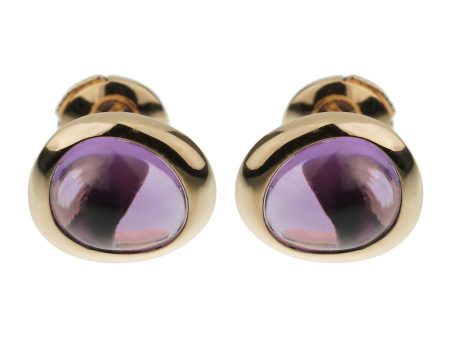 Fred of Paris Amethyst Rose Gold Stud Earrings Fashion