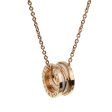 Bvlgari B.zero1 Legend Ceramic Rose Gold Pendant Necklace For Discount