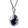 Faberge Egg Enamel Diamond White Gold Pendant Necklace Online Hot Sale