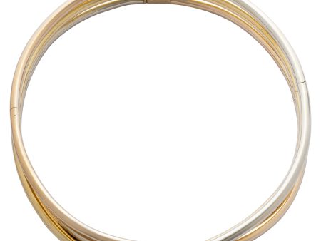 Cartier Trinity White Yellow Rose Gold Choker Necklace Discount