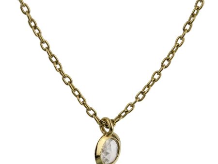 Pomellato Rose Cut Diamond Yellow Gold Necklace Online Sale