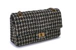 Rare 2015 Chanel Houndstooth Tweed 2.55 Reissue Classic Flap Bag Small Medium 225 For Discount