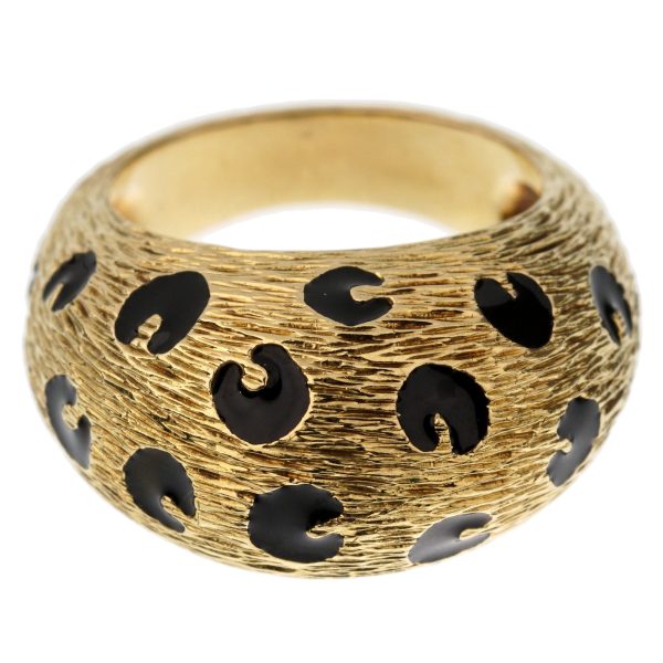 Fred of Paris Vintage Leopard Yellow Gold Cocktail Ring Supply