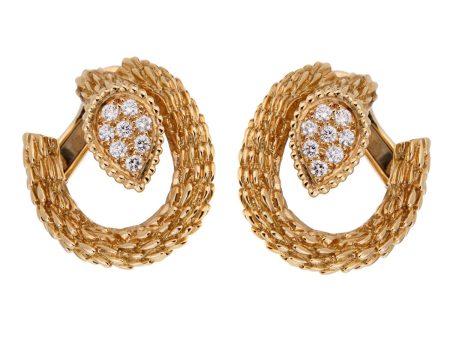 Boucheron Serpent Boheme Diamond Hoop Earrings Online