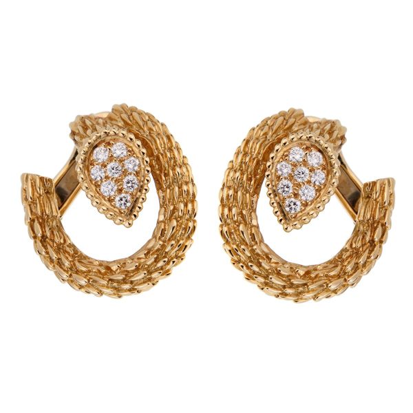 Boucheron Serpent Boheme Diamond Hoop Earrings Online