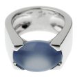 Cartier Chalcedony White Gold Cocktail Ring Sz 4 1 2 Online Sale