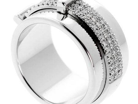 Asprey Diamond Cocktail White Gold Ring For Cheap