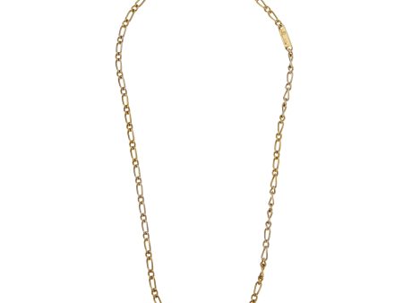 Pomellato Vintage 18k Figaro Yellow Gold Chain Necklace Discount