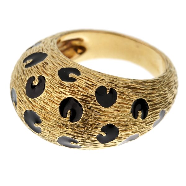 Fred of Paris Vintage Leopard Yellow Gold Cocktail Ring Supply