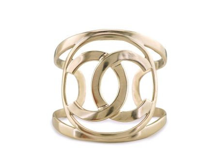 Chanel 16A Champagne Gold Limited Cuff Bracelet Online Hot Sale