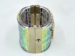 Chanel 2014 Supermarket Iridescent Holographic Resin CC Cuff Bracelet Supply