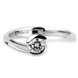 Salvini White Gold Diamond Swirl Ring Online Hot Sale