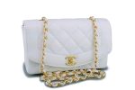 *rare* Chanel White Vintage Caviar Small Diana Classic Flap Bag 24k GHW Sale