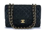 *rare* Chanel Black Caviar Classic Jumbo Flap Bag 24k GHW For Discount