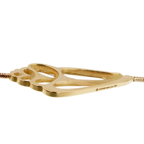 Tiffany & Co Angela Cummings Yellow Gold Seashell Necklace Online Sale