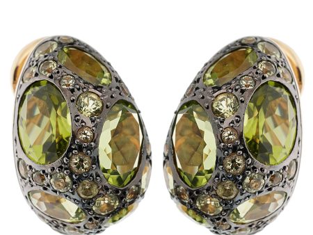 Pomellato Tabou Peridot Rose Gold Hoop Earrings Online Hot Sale