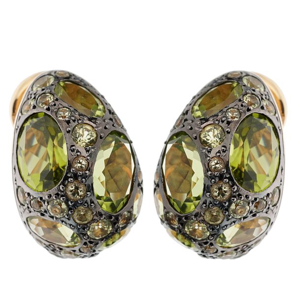 Pomellato Tabou Peridot Rose Gold Hoop Earrings Online Hot Sale