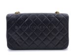 Chanel 1989 Vintage Black Full Flap Bag 24k GHW Fashion