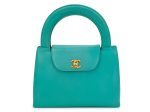 Rare Chanel 1997 Vintage Turquoise Green Caviar Mini Kelly Bag 24k GHW Online Hot Sale