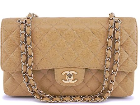 *rare* Chanel Camel Beige Caviar Medium Classic Double Flap Bag 24k GHW Online