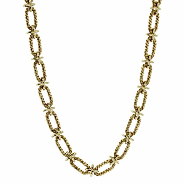 Tiffany & Co Woven Gold Sautoir Necklace Sale