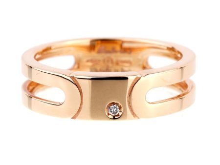 Salvini Rose Gold Diamond Band Ring on Sale