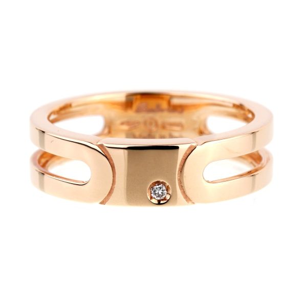 Salvini Rose Gold Diamond Band Ring on Sale