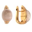 Roberto Coin Pink Rutilated Quartz Diamond Gold Earrings on Sale